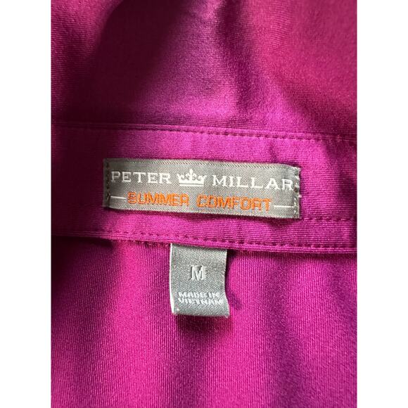 Peter Millar Summer Comfort Cherry Hills Country Club Polo Purple Shirt Med - Picture 8 of 10